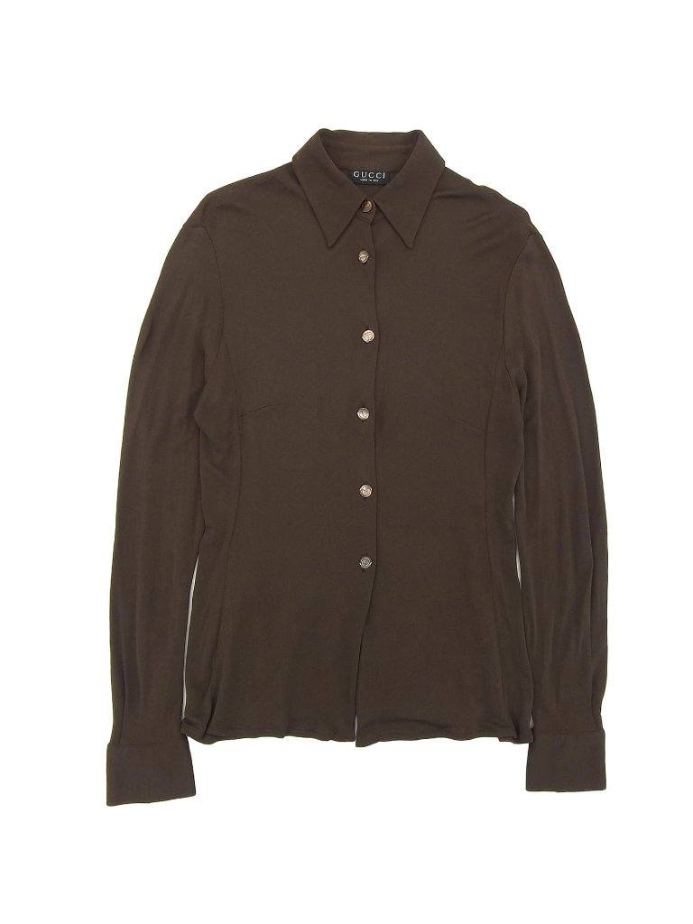 Gucci Era Shirt Blouse Long Sleeve Gg